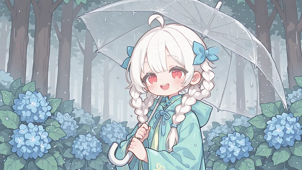 雨も滴るいいリンちゃん